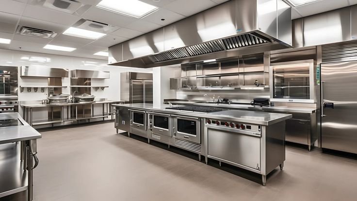 Cuisine centrale professionnelle en inox